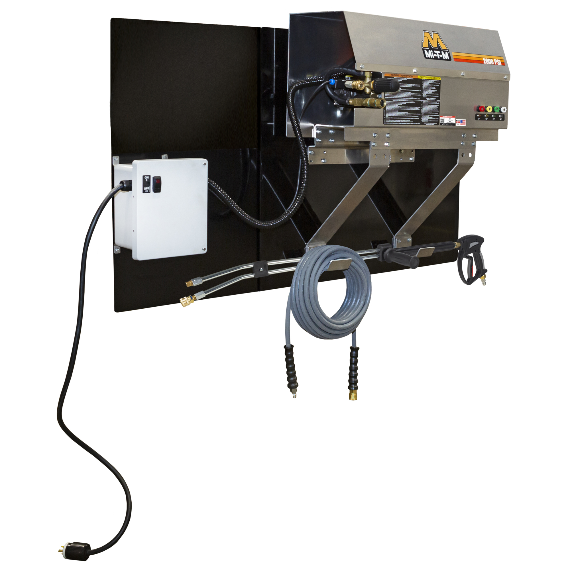 Mi-T-M CAW Series Electric Direct Drive Cold Water Pressure Washer — Wall Mount, Industrial, Model# CAW-2004-0ME1